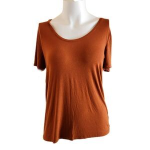 A new day women's small copper tee shirt short sleeve basic casual summer T